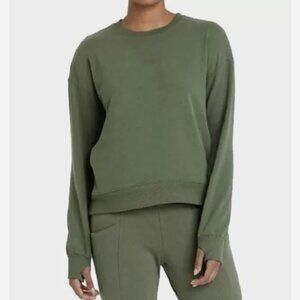 All In Motion Green Crewneck Pullover